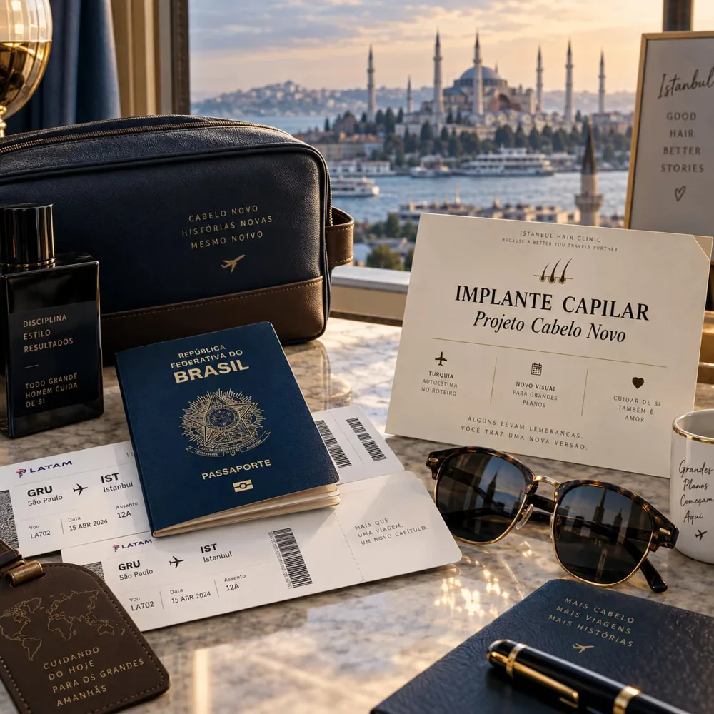 Implante de cabelo na Turquia para o noivo